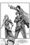 One Sketch 42: Scai and gang by Shono