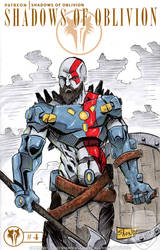 SoO #4 Sketch Cover: Kratos in Cerberus Armor