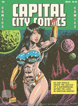 YCH Comic Book Cover: American Amazon