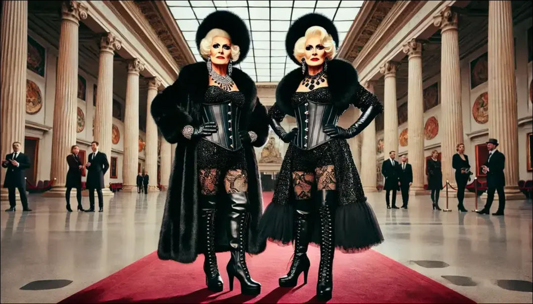 Lady Raven Black and Lady Midnight on the prowl by Fur-Diva-Queen on ...