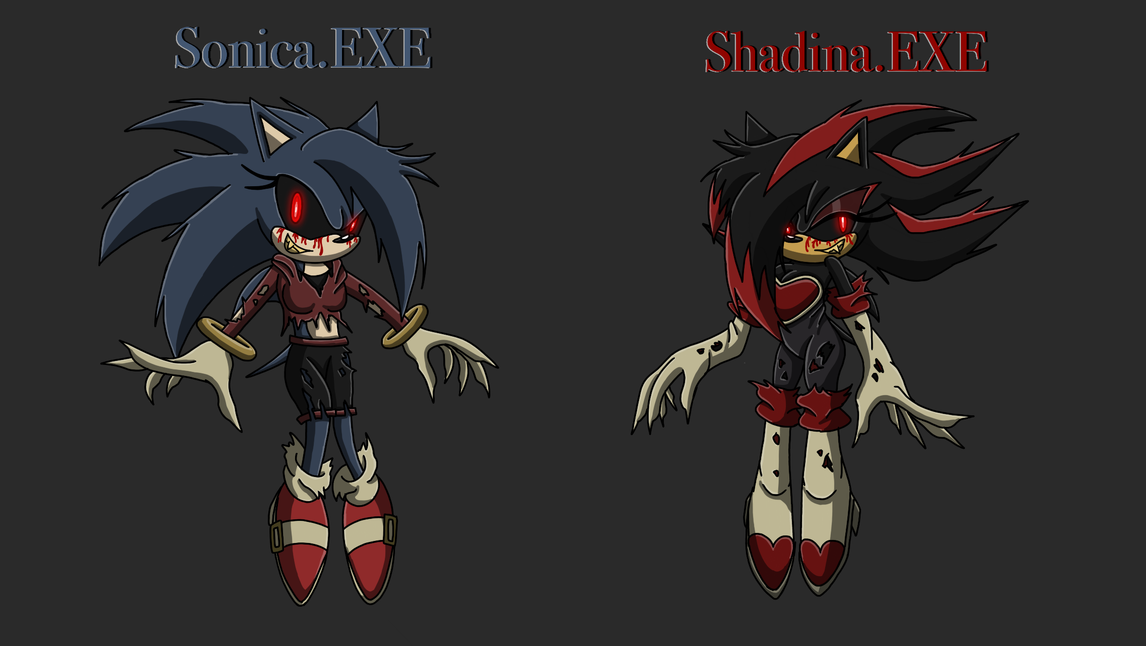 Sonic exe and Sonica exe (short Comic) by Darkness9000A on DeviantArt