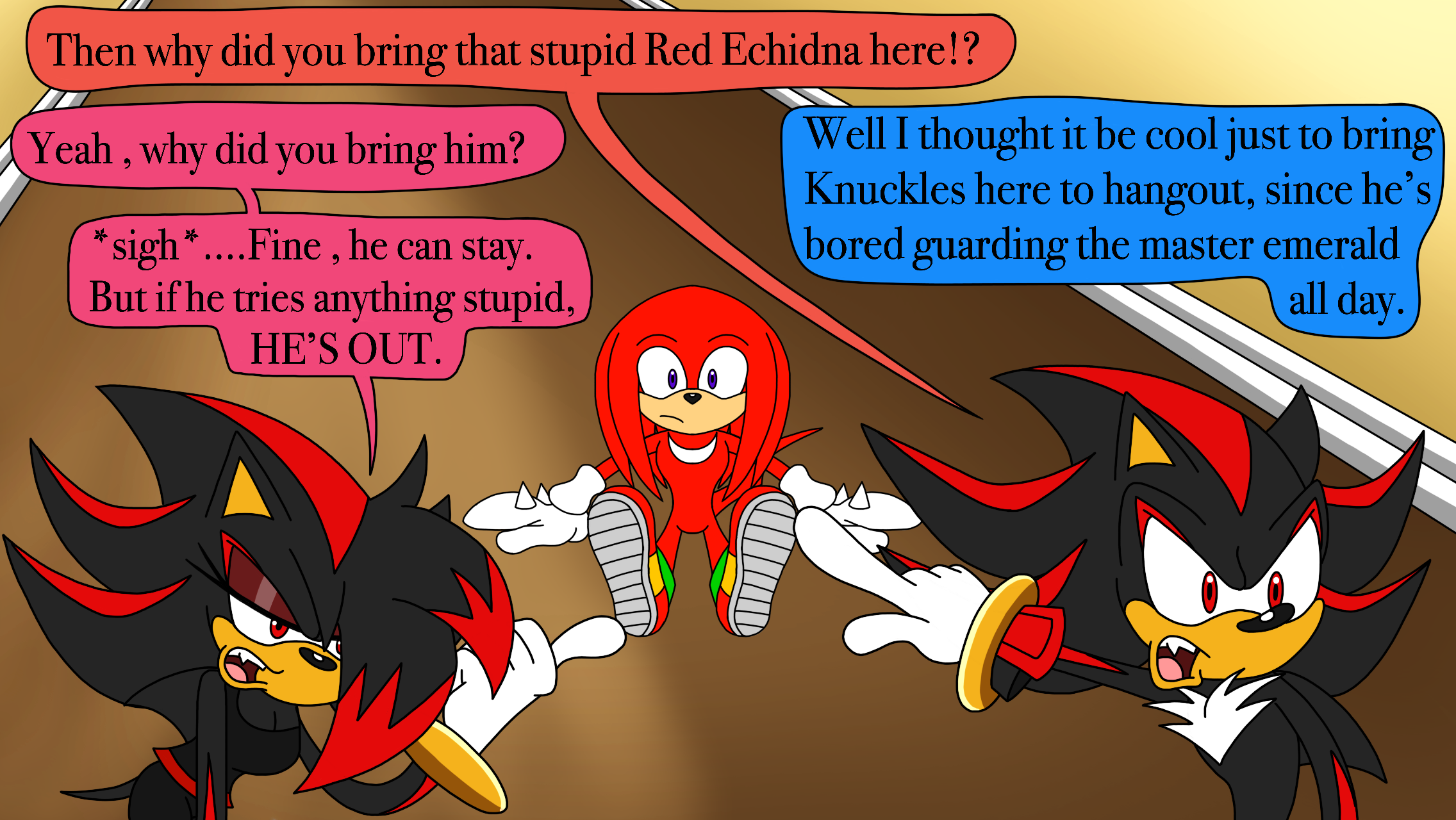 Sonic and Shadow kissing (Large) by LebbitBunny on DeviantArt