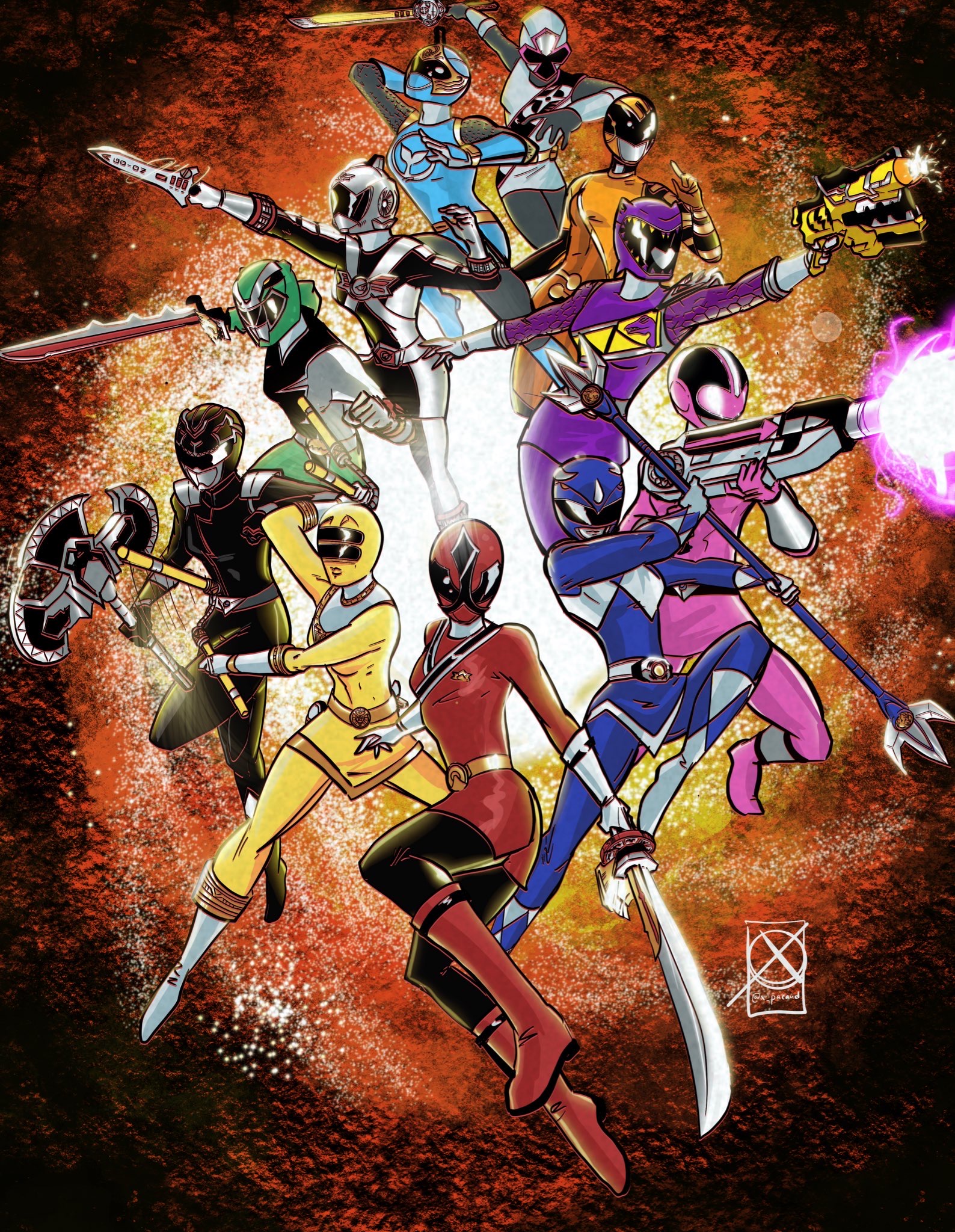 Women of Power Rangers by Xtophe on DeviantArt