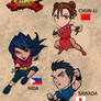 Street Fighter - Nida, Sawada and Chun-Li SD