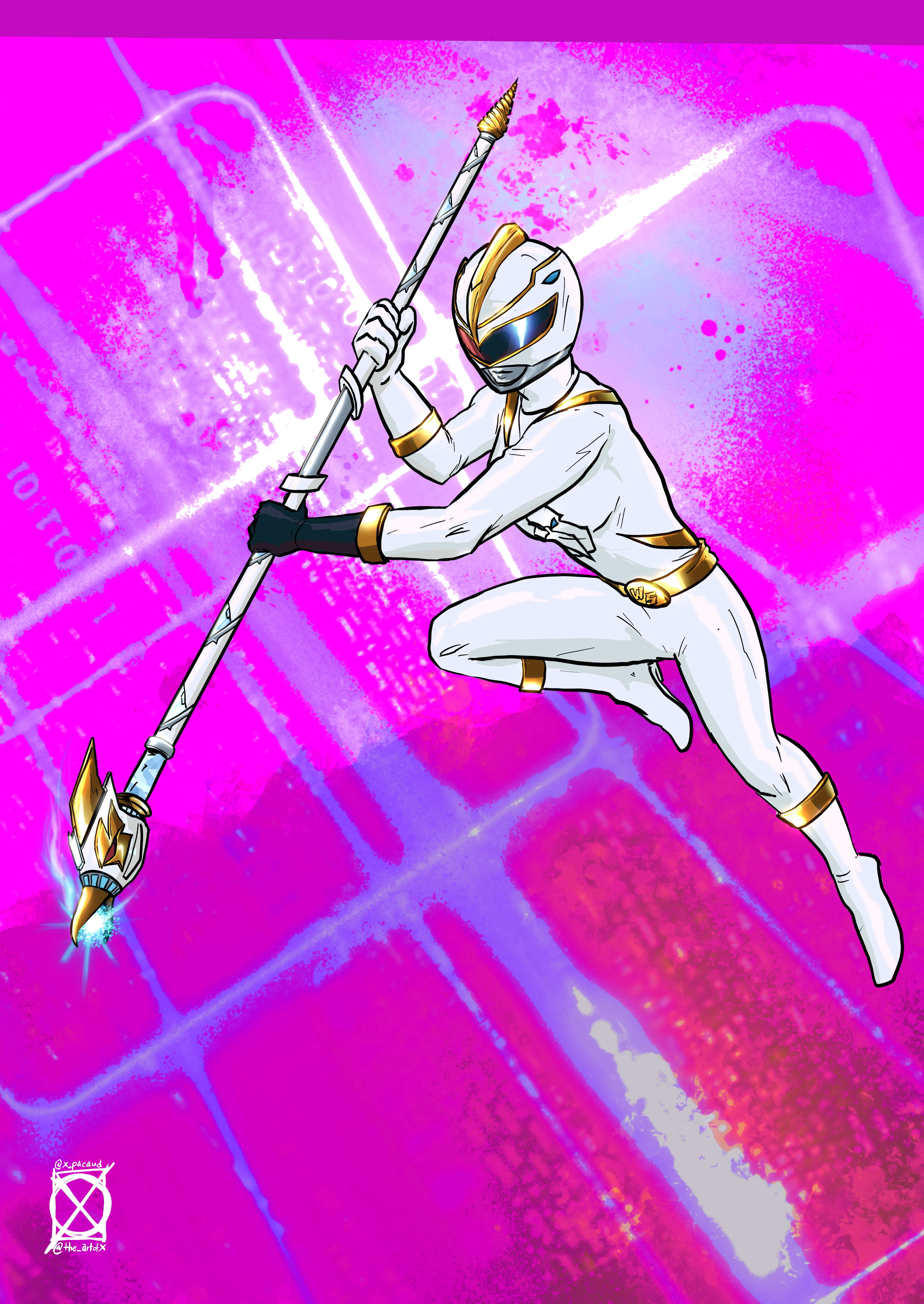 Power Rangers Western Strike White Ranger
