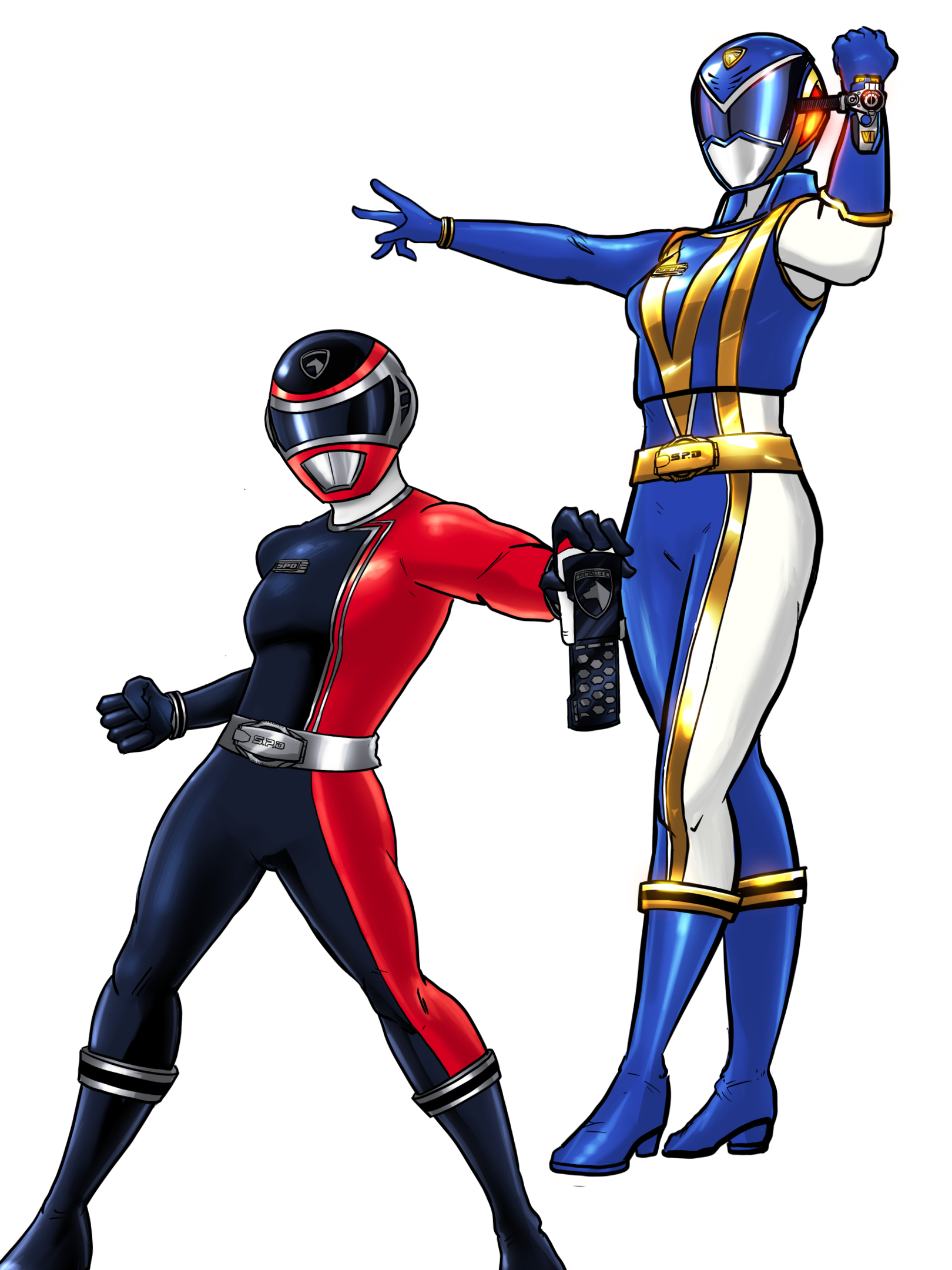 Arpha Ranger Alpha Ranger and A-Squad Red Ranger by Xtophe on DeviantArt