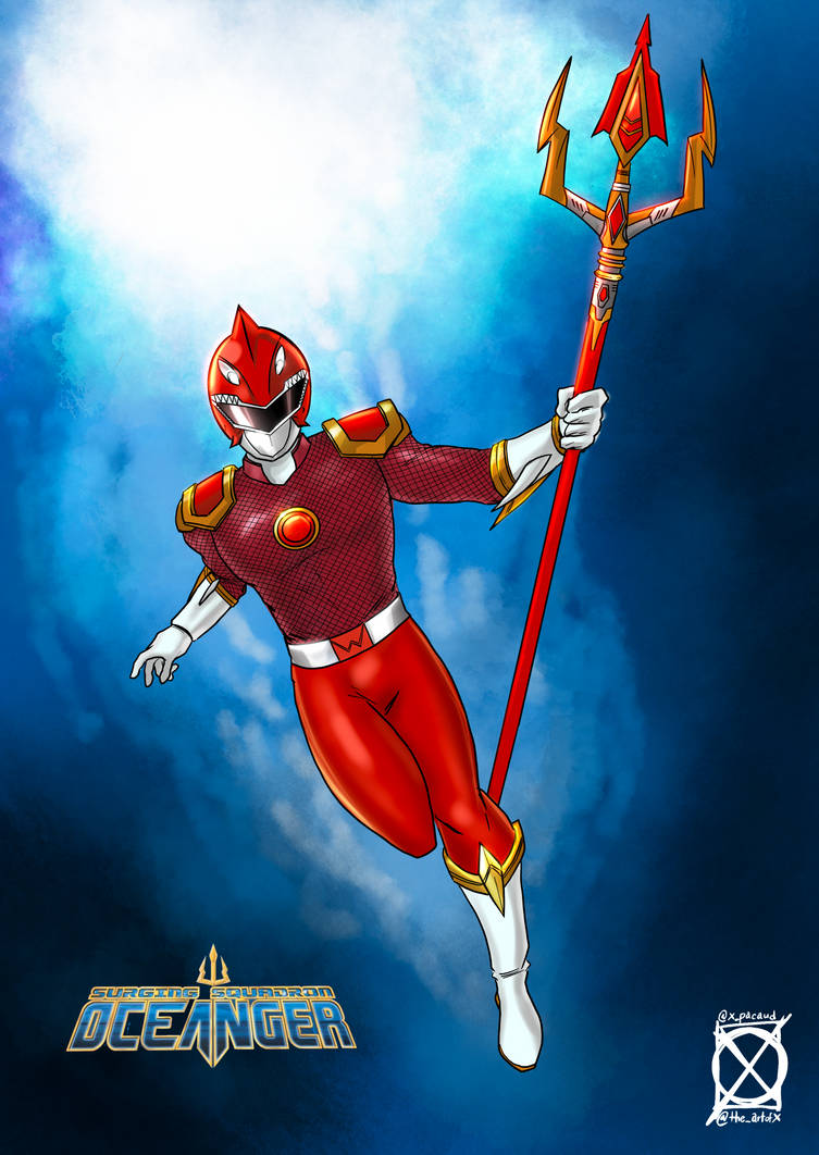 Basic version - Oceanger Red Ranger by Xtophe on DeviantArt