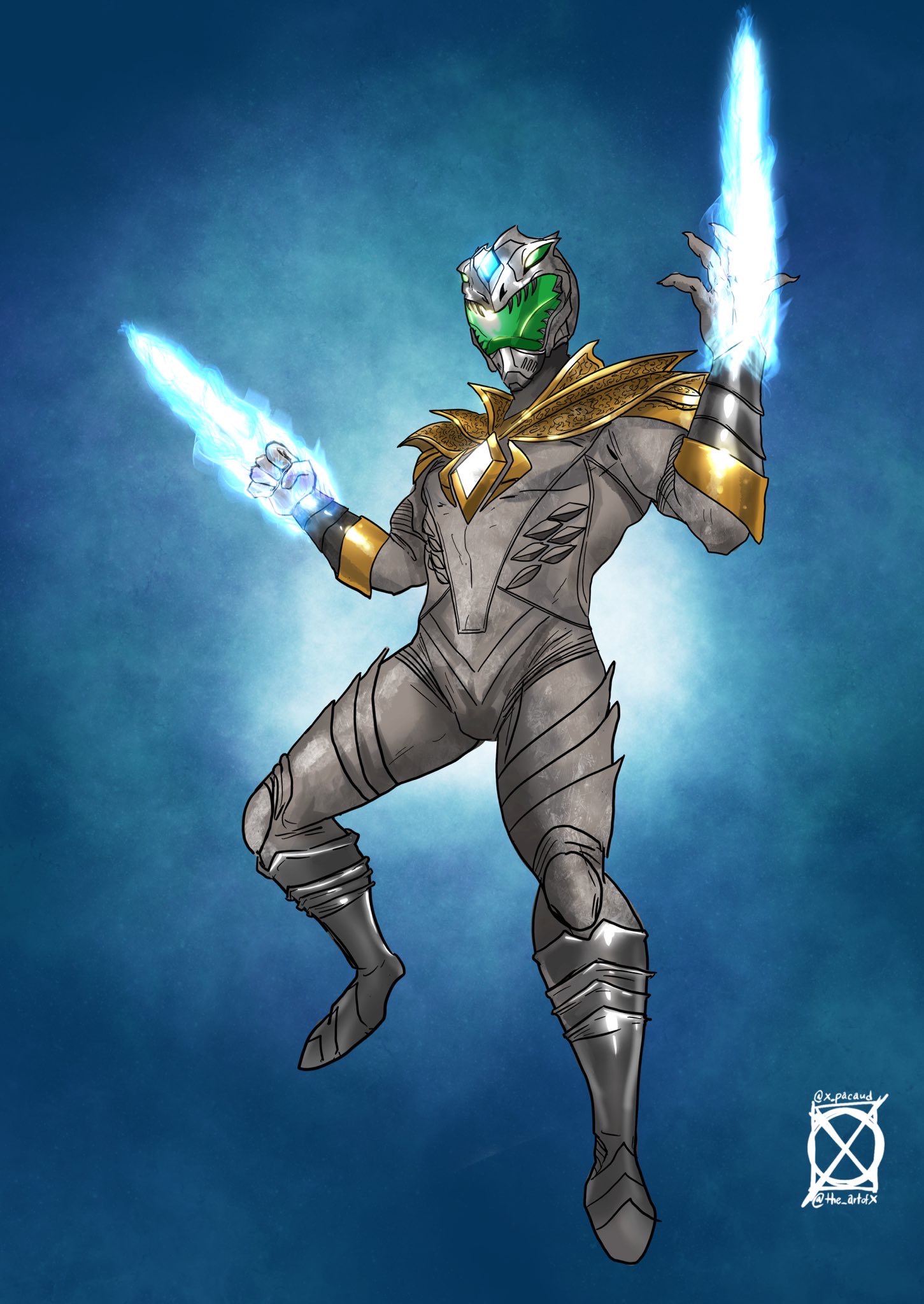 White Dragon (green visor)
