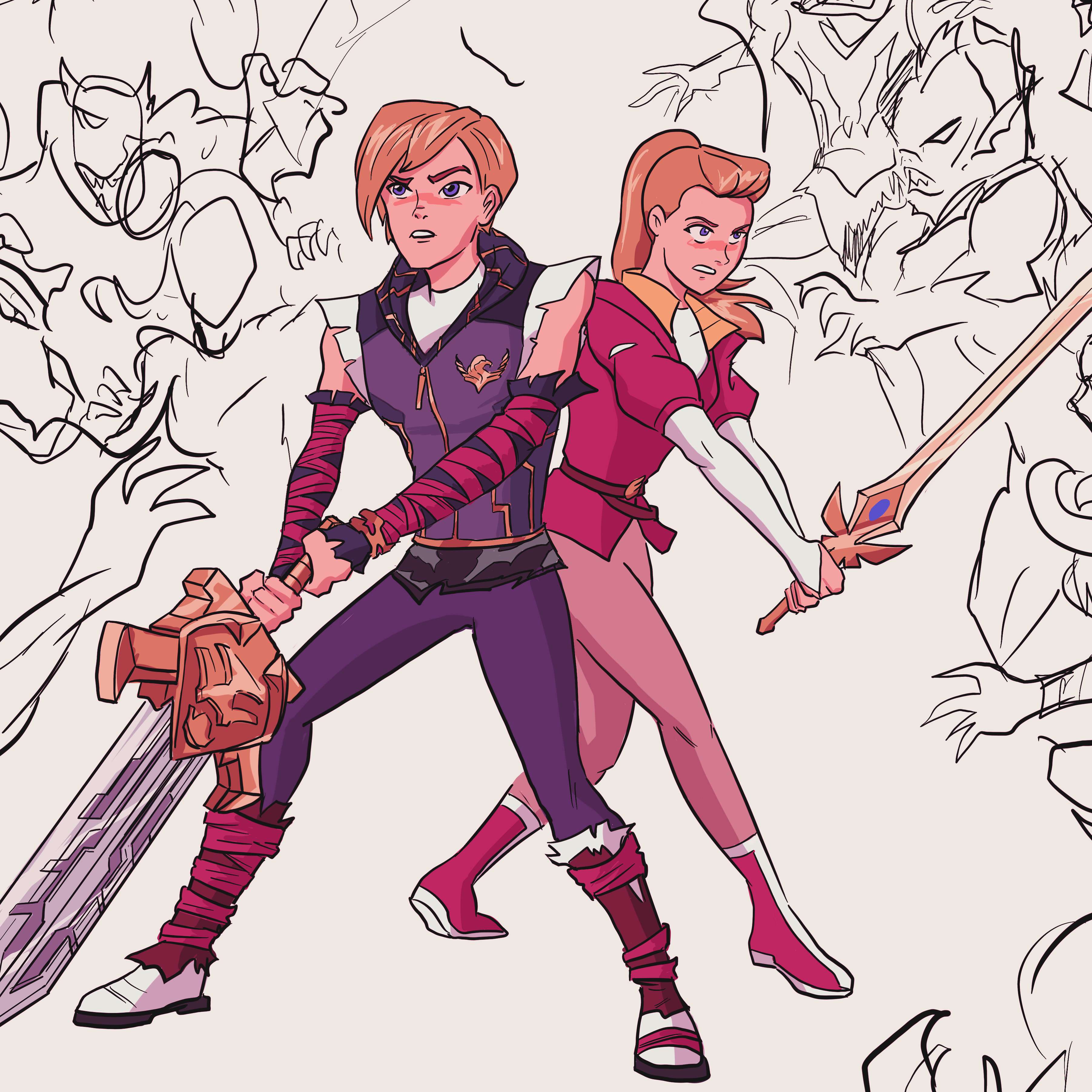 Prince Adam and Princess Adora