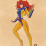 Jean Grey anime style