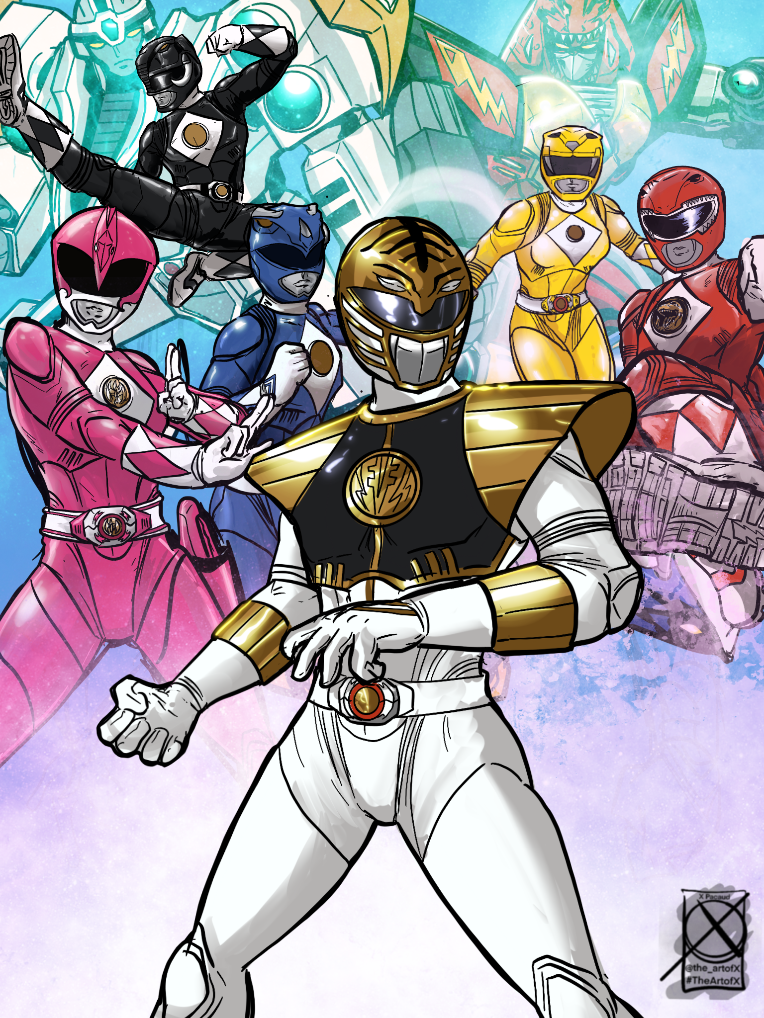Power Rangers Birthdays Deviantart Happy Power Rangers Day by Xtophe on DeviantArt