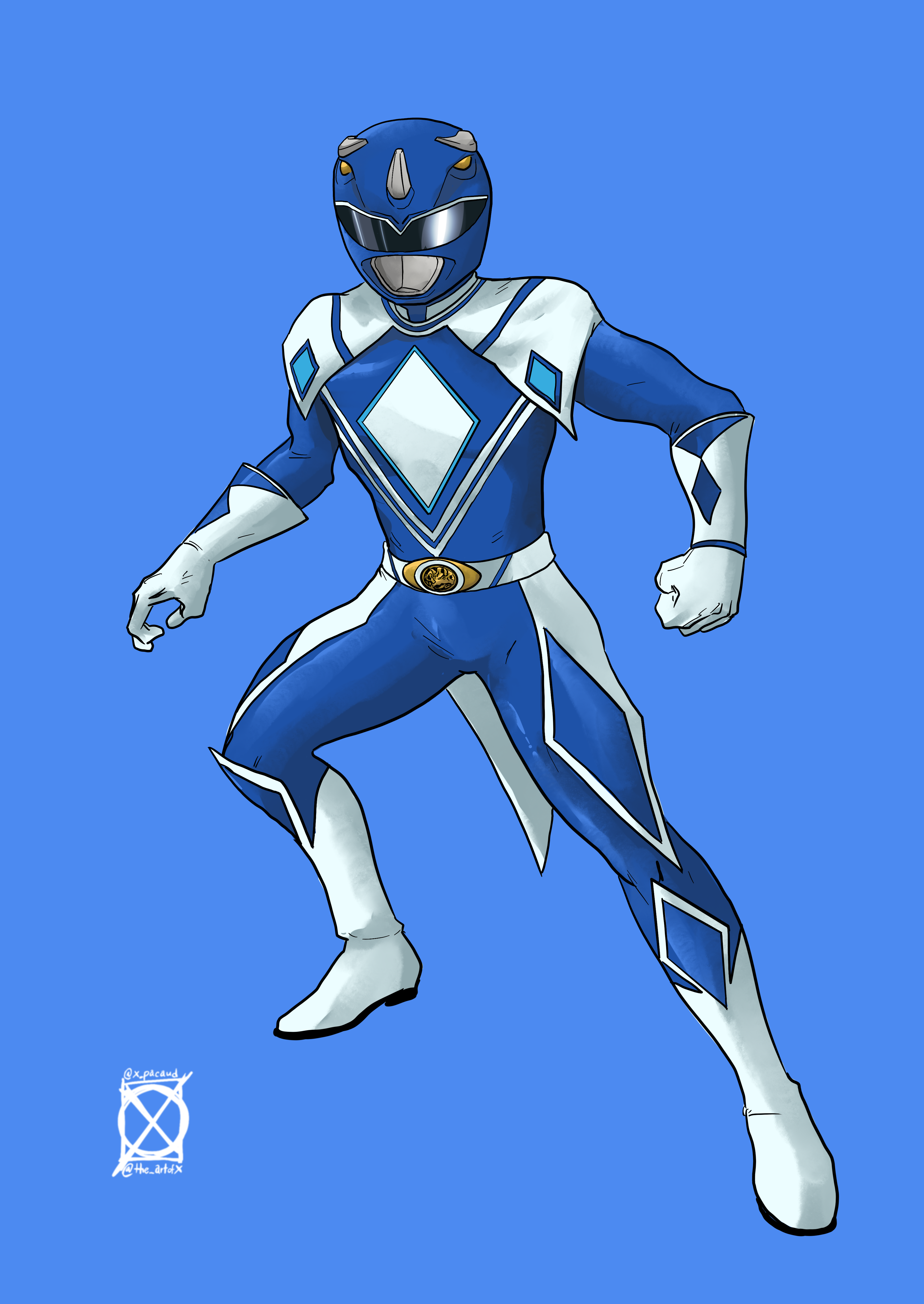 Blue Ranger Collage Blue Ranger (redesign) by Xtophe on DeviantArt