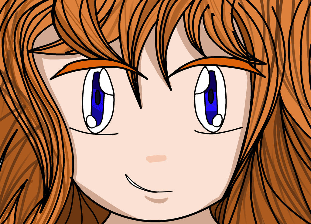 Kawaii Anime Girl With Orange Hair By Lordbluedashy On Deviantart