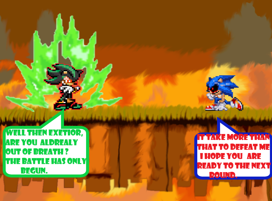 Fleetway Vs Sonic.EXE (Exetior) 