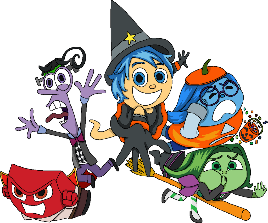 Inside Out emotions in Halloween costumes by EricVonSchweetz on DeviantArt Inside Out Halloween Costumes