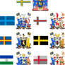 Provincial Flags and CoAs of Norrland
