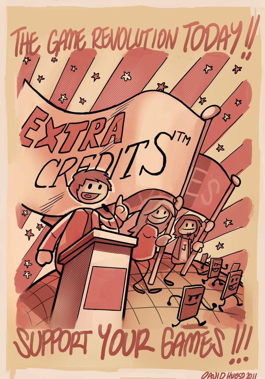 Red Credits Deviantart EXtra Credits Fan art by davidhueso on DeviantArt
