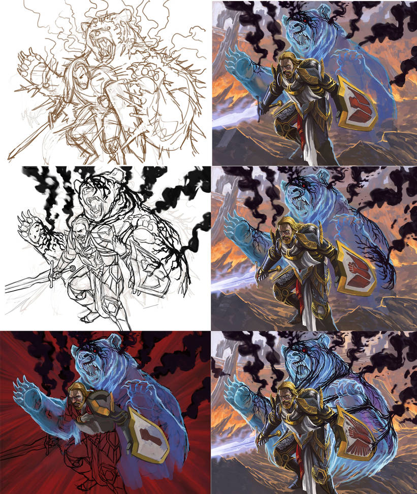 Arcane corruption_ Process by davidhueso on DeviantArt