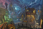 Halloween Town by davidhueso