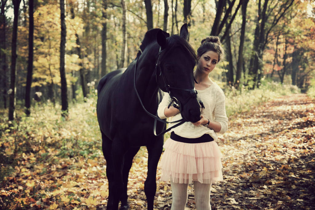 Girl with the horse