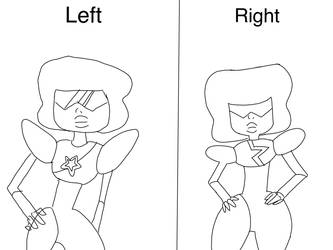 Drawing Garnet with left vs right hand