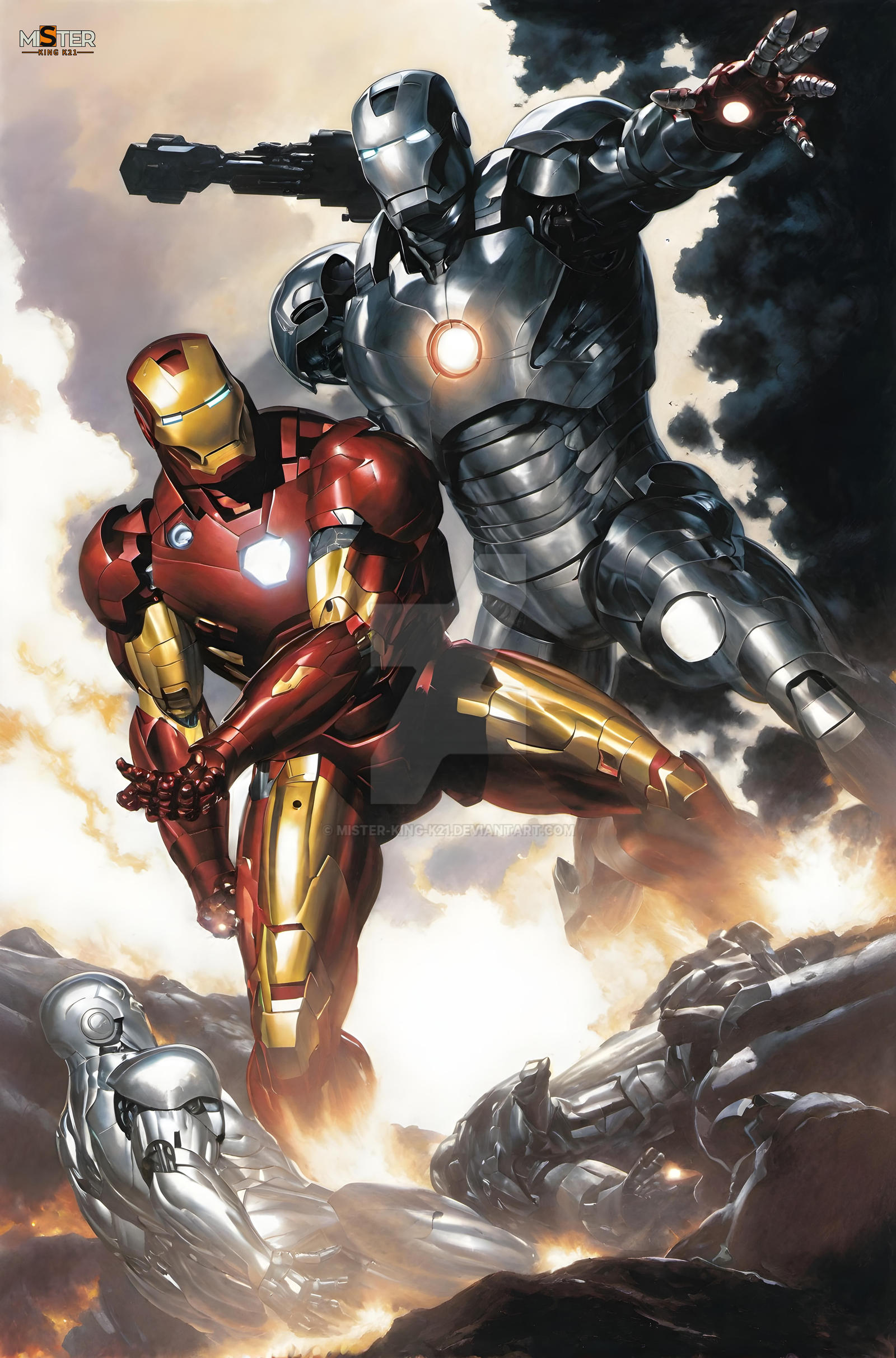 Ironman And War Machine Marvel By MISTER KING K21 On DeviantArt ironman-and-war-machine-marvel-by-mister-king-k21-on-deviantart