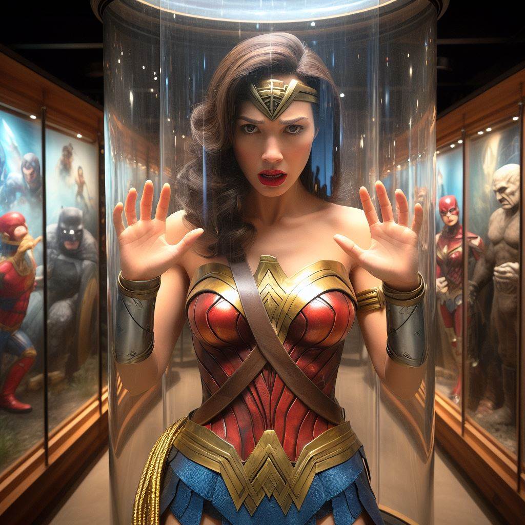 Wonder Woman Library Display wonder woman in Display by mjmoore9 on DeviantArt