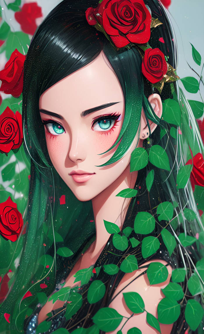 red rose portrait by youriVdl on DeviantArt