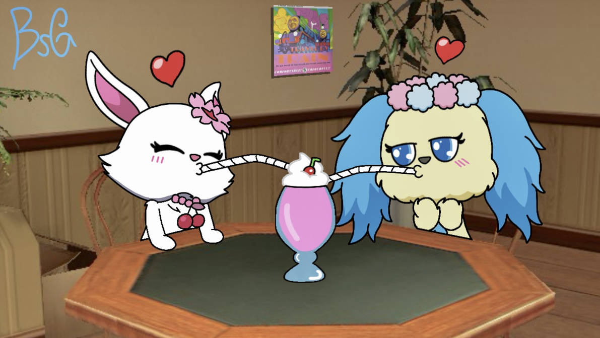Sharing a Milkshake (NON-CANON) by blueballspartan on DeviantArt