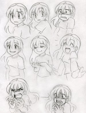 Anime Expressions (Girl) by Gracey88 on DeviantArt Anime Expressions (Girl) by Gracey88 on DeviantArt