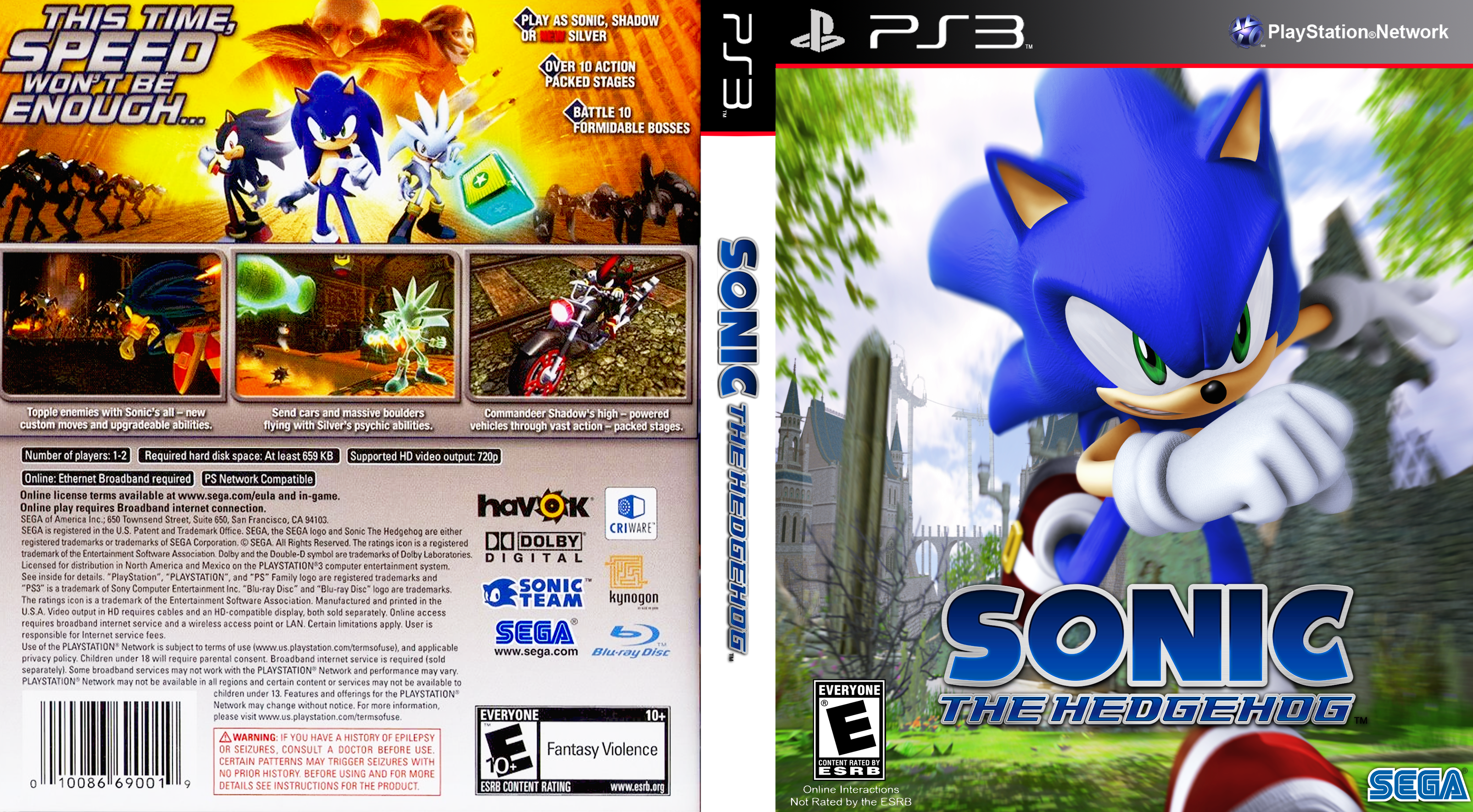 Maan haspel leven Sonic The Hedgehog 2006 Modern PS3 Cover by Rocket041 on DeviantArt