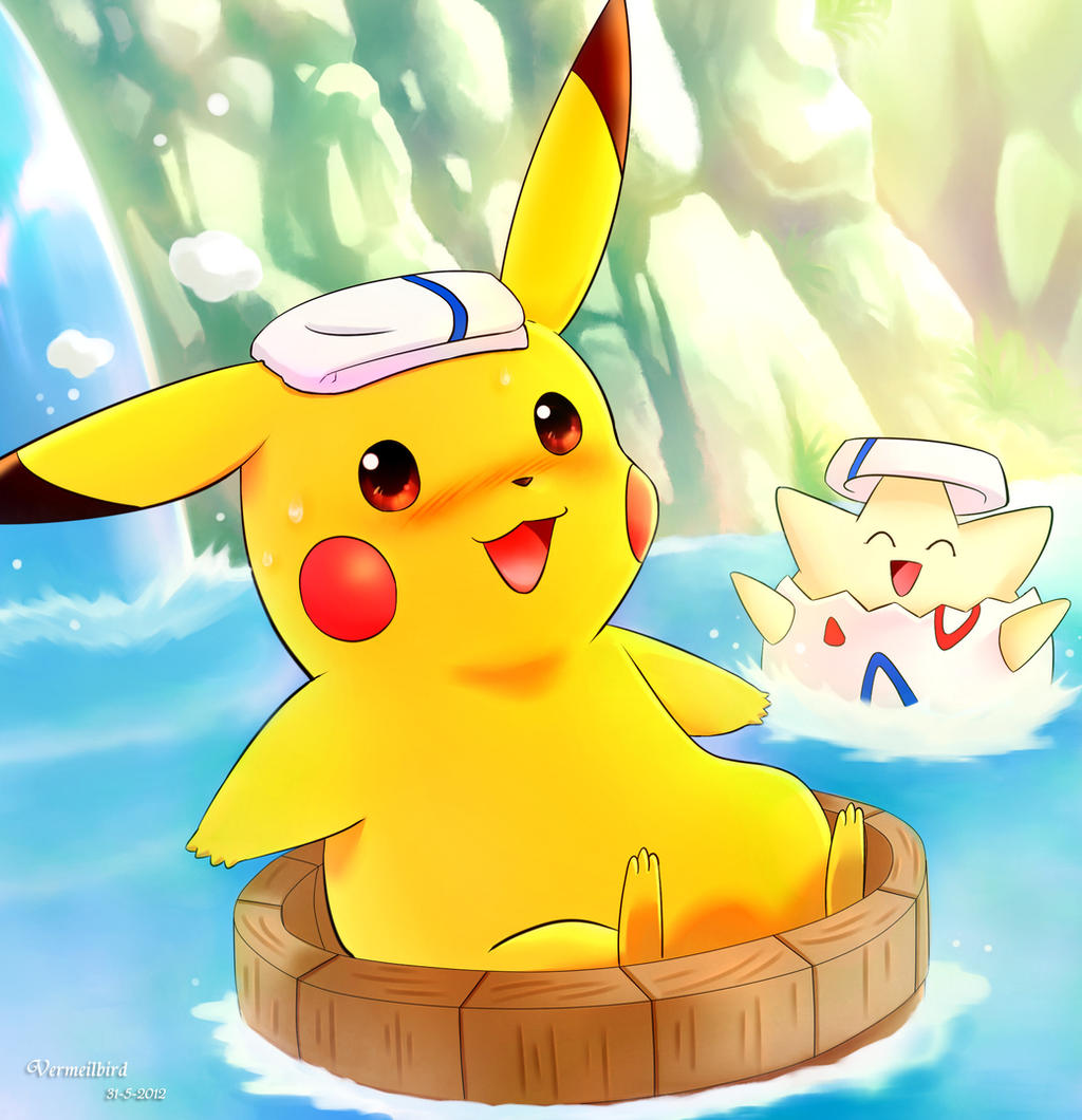 Floating Pikachu by Vermeilbird on DeviantArt