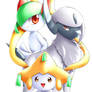 Absol,Kirlia and Jirachi