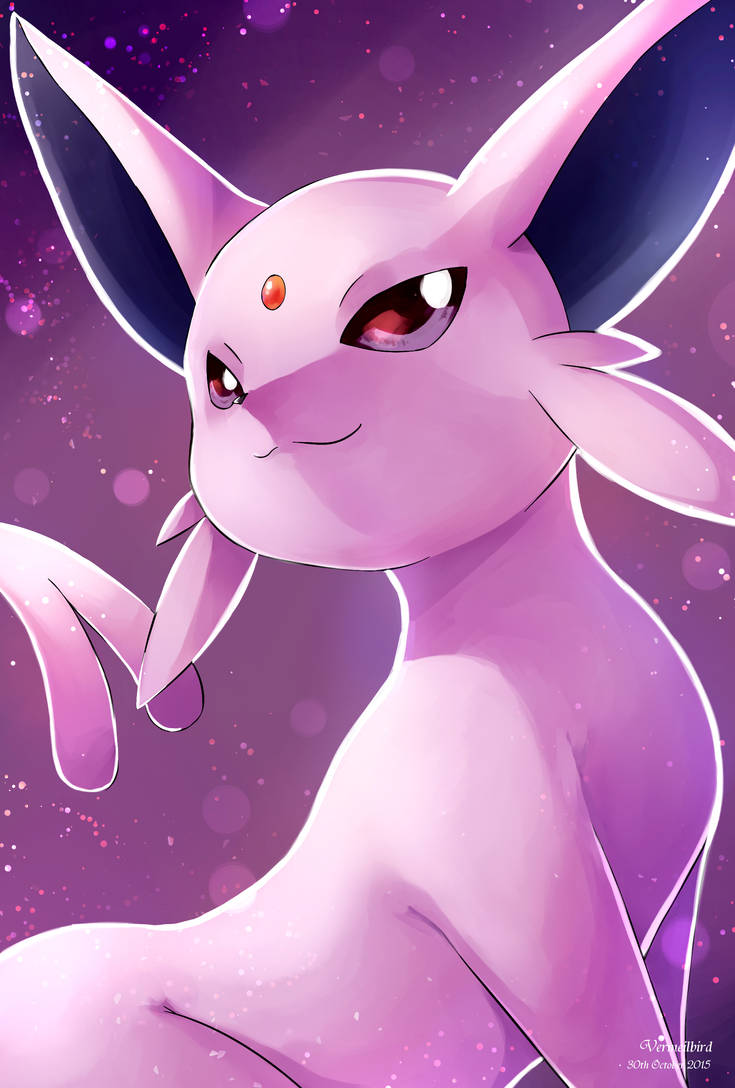 Espeon Chibi The Psychic Eevee Evolution Pokemon by Luchoxfive on DeviantArt