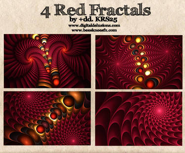 4 Red Fractals