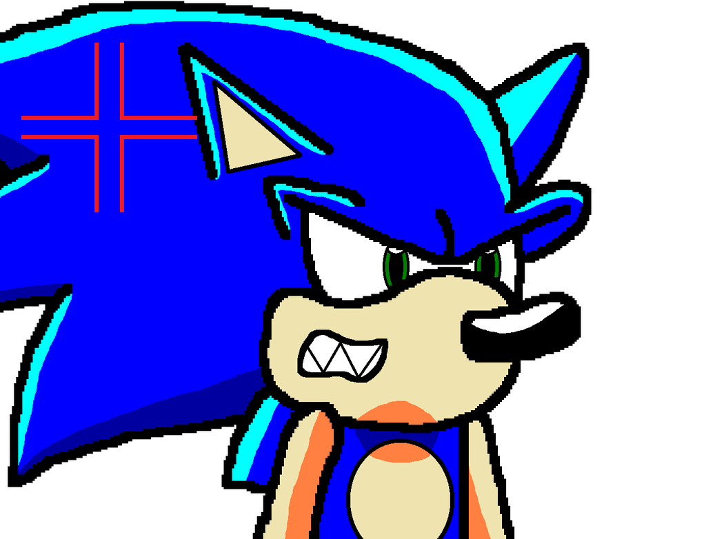 Angry Sonic by sonicsmash328 on DeviantArt