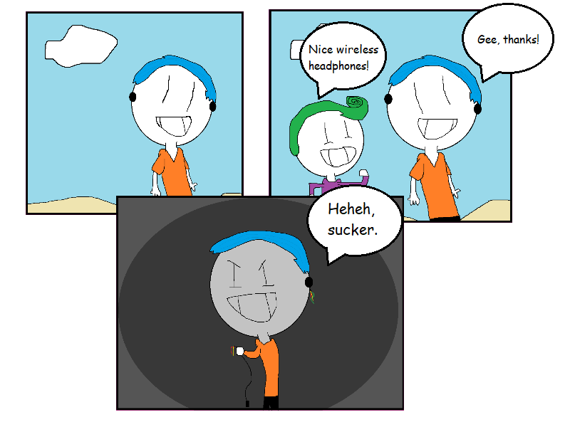 Wireless Headphones by BirdcrapComics on DeviantArt