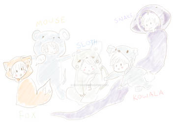 Arashi as animals