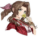 Aerith - Final Fantasy VII by lifesosoart