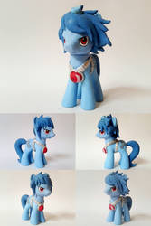 Techno Blue OC G4 Custom Pony