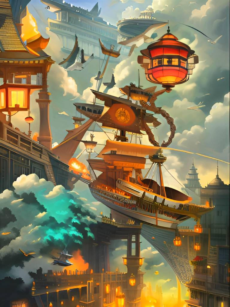 fantasy adventure airship by killuazoldyck1412 on DeviantArt