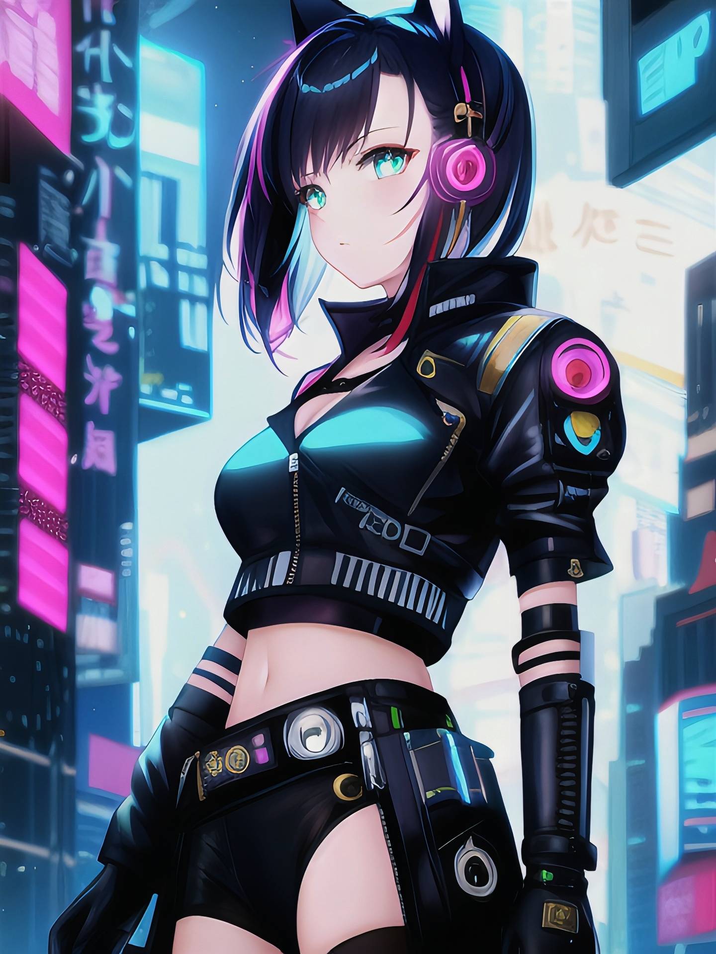 Cyberpunk Anime Wallpaper by Pikswell on DeviantArt