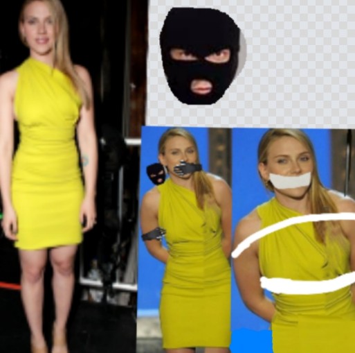 Scarlett Johansson gagged comics