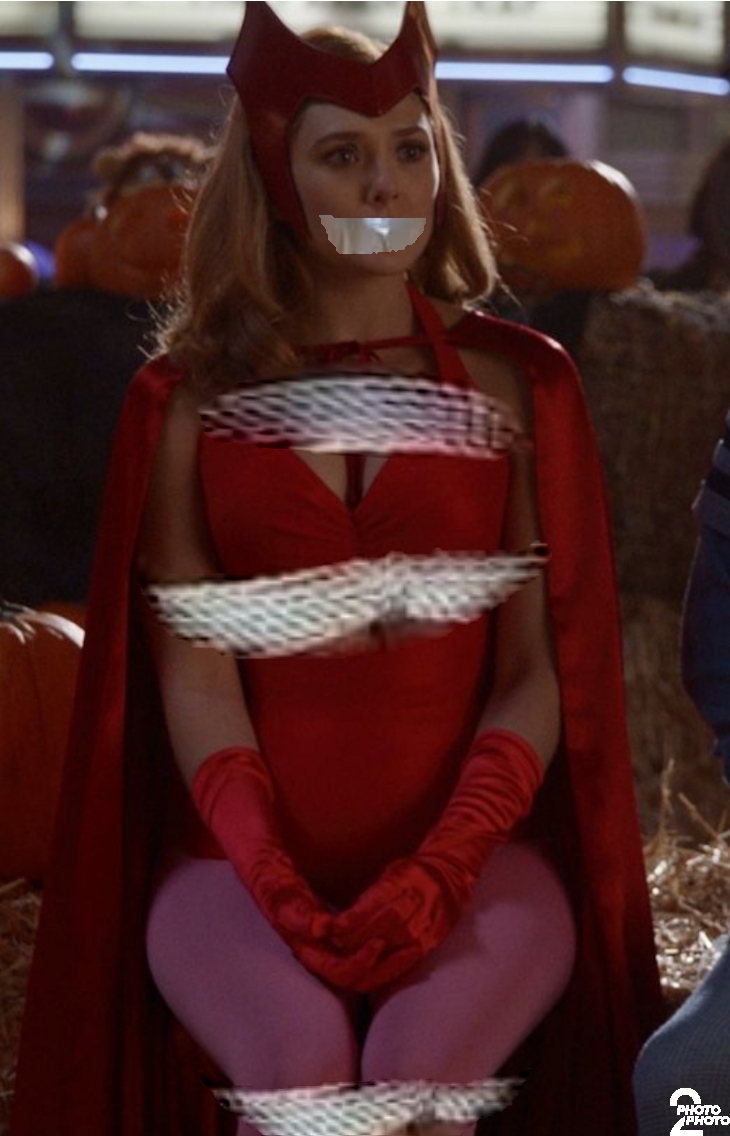 Scarlet witch gagged