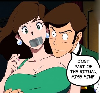 Fujiko gagged
