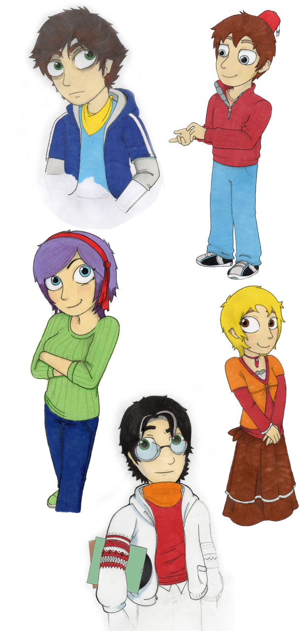 Human Characters (rough designs) by StudioFezz on DeviantArt