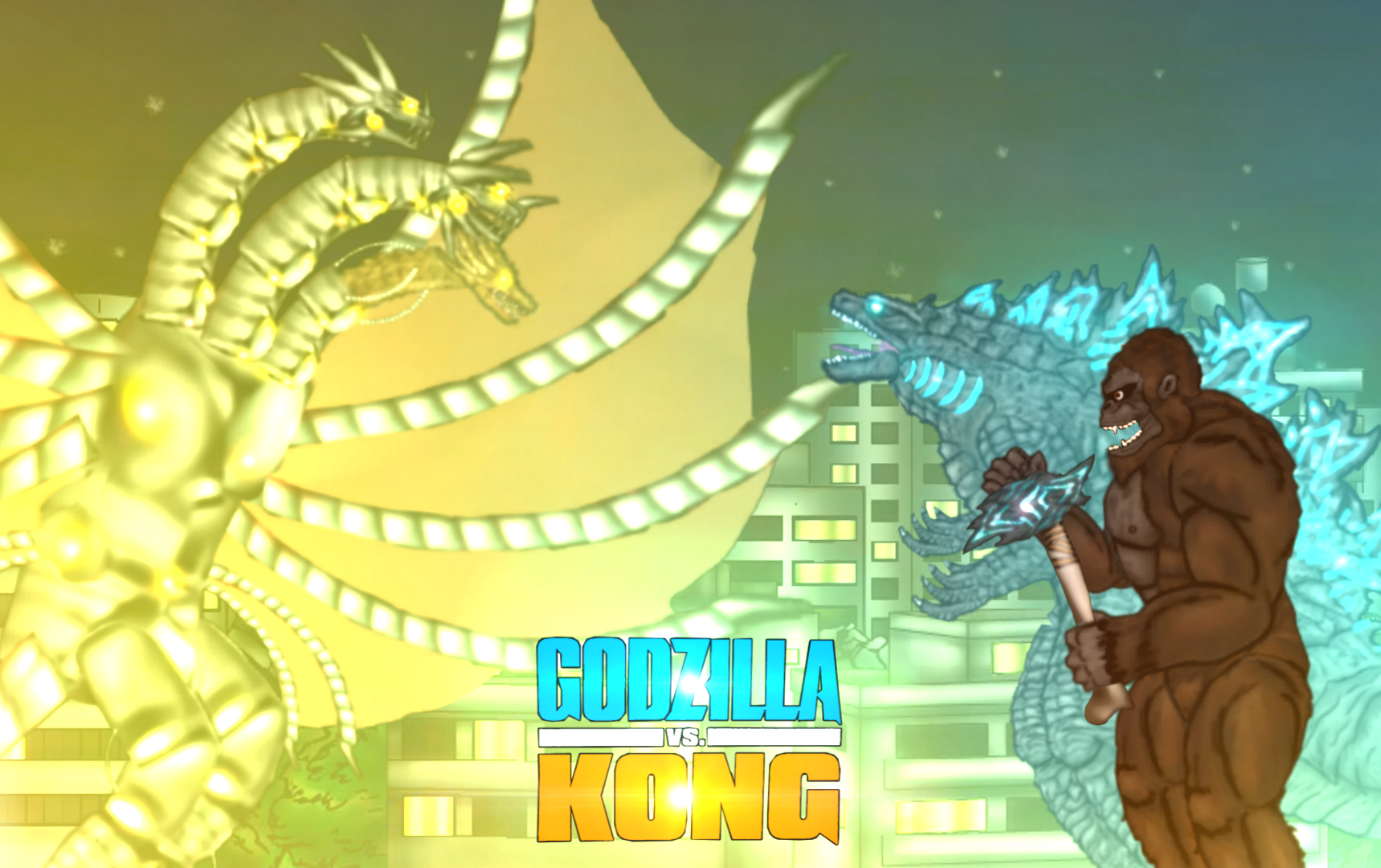 GDKBR Godzilla Vs Kong 2021 if Mecha-KG was in it by LordSuttonOfSin on
