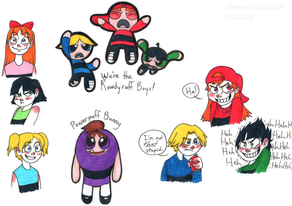 PPG and RRB doodles by Strabius on DeviantArt