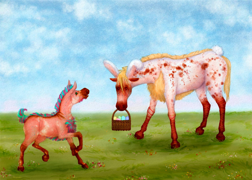 The Easter Bunny is Here! by YourClosetNinja on DeviantArt