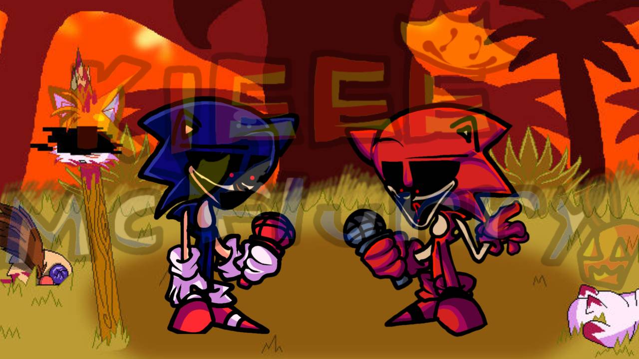 Exe Rage R.S(Rage.Sonic) vs Sonic.EXE by kleeemcnugget on DeviantArt